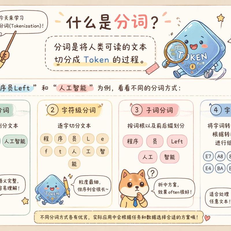 可爱的中文分词科普信息图