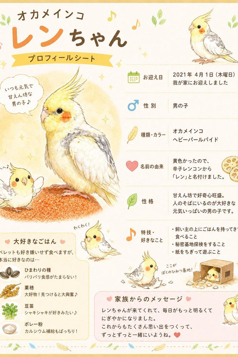 可爱玄凤鹦鹉个人资料页