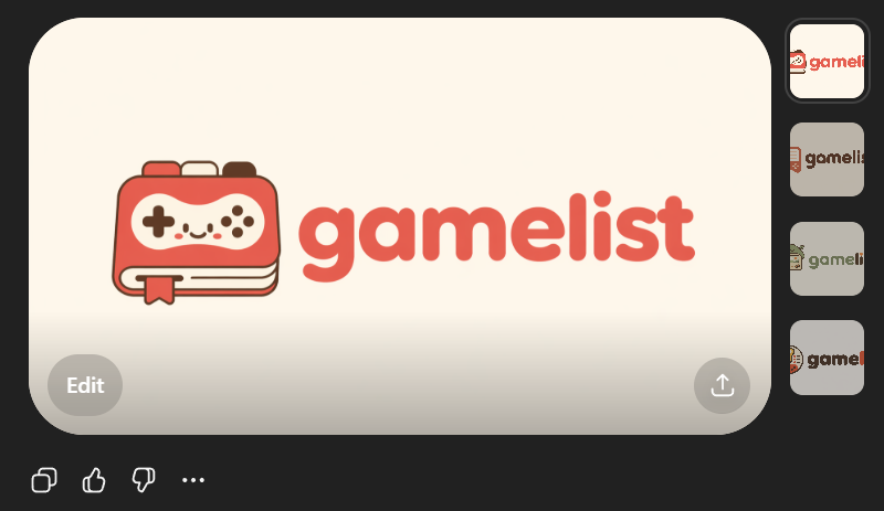 可爱的 Gamelist 应用 Logo 样机