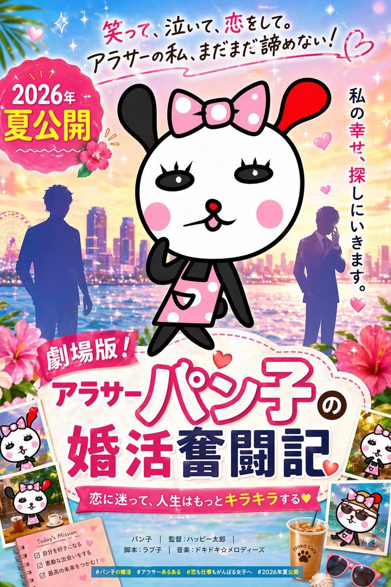 可爱的日系浪漫喜剧电影海报