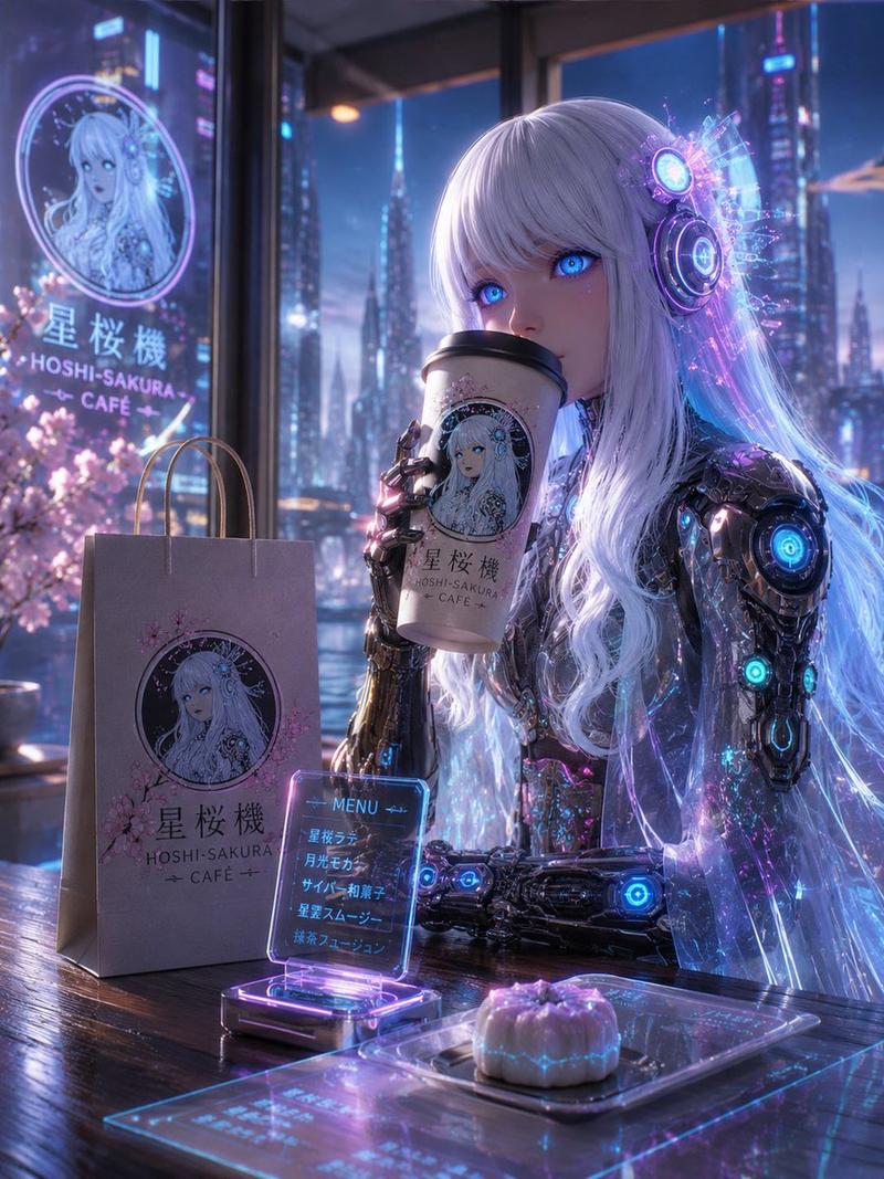 赛博朋克 Hoshi-Sakura Cafe