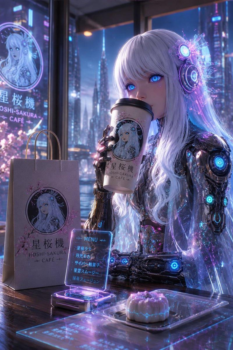 赛博朋克 Hoshi-Sakura Cafe