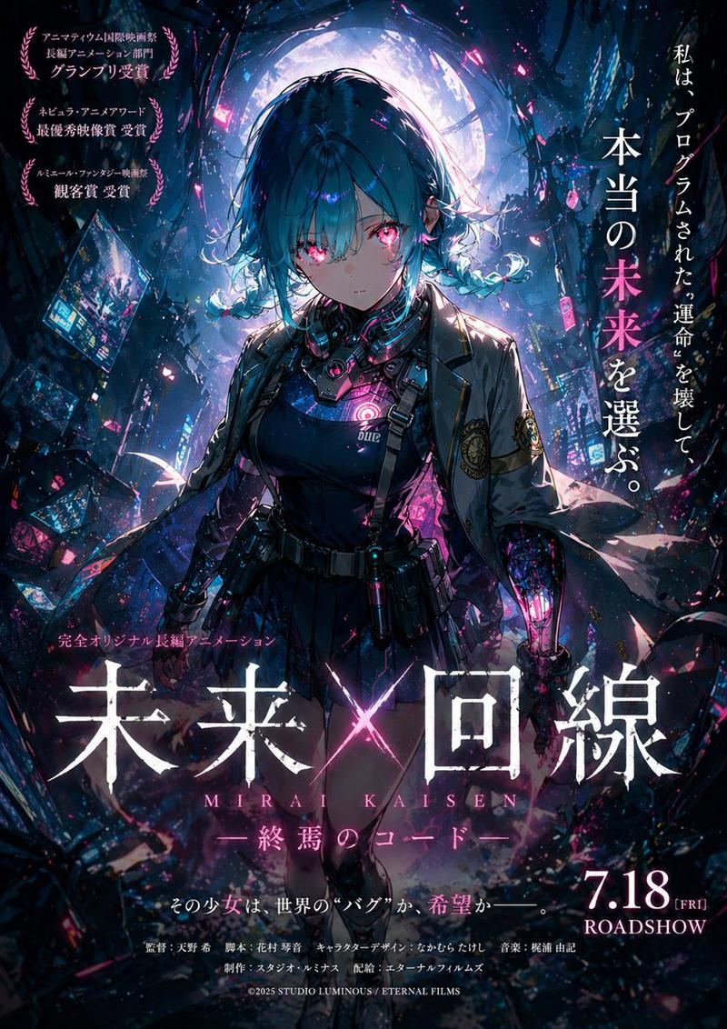 赛博朋克动漫电影海报