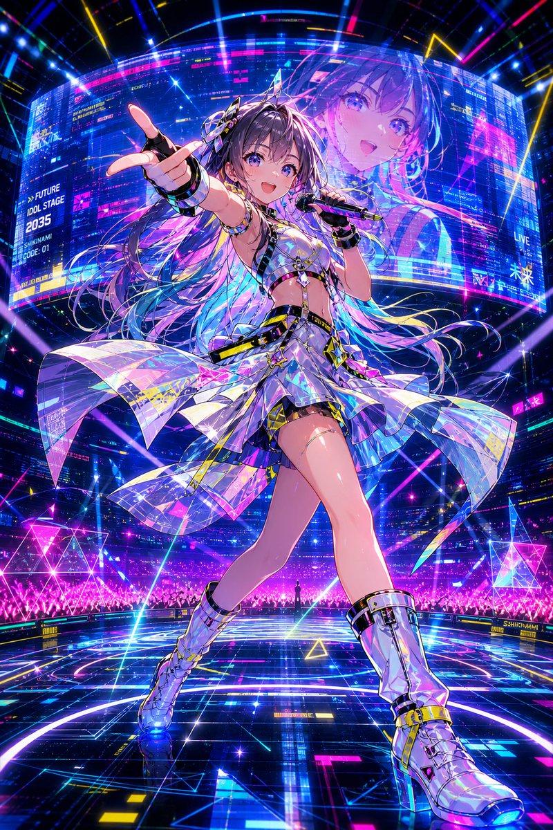 赛博朋克未来偶像演唱会