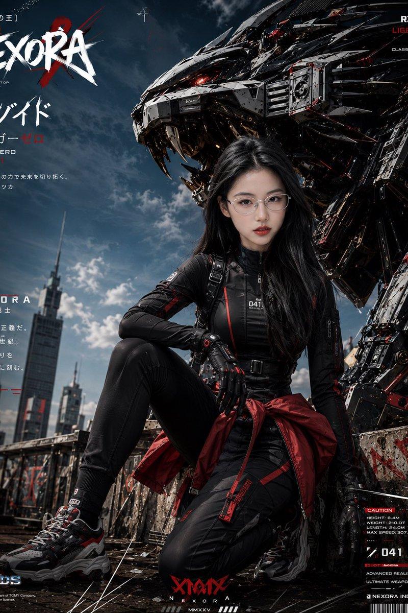 赛博朋克机甲战士海报