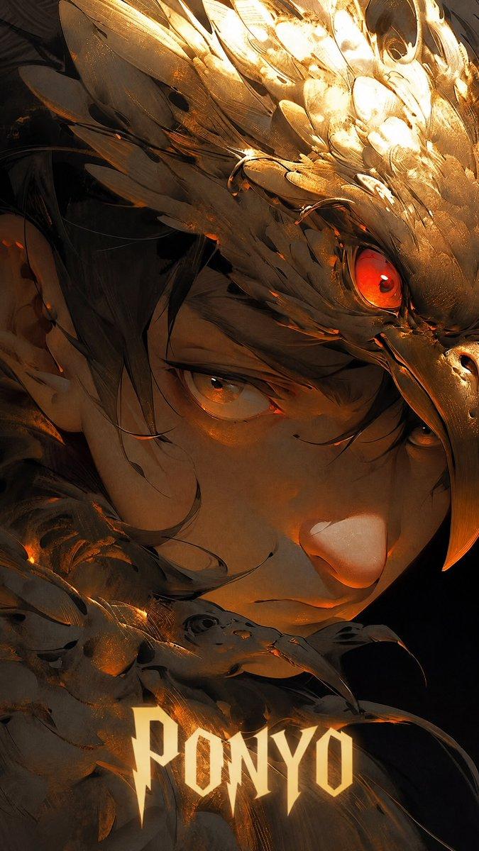 暗黑奇幻鸟甲动漫海报
