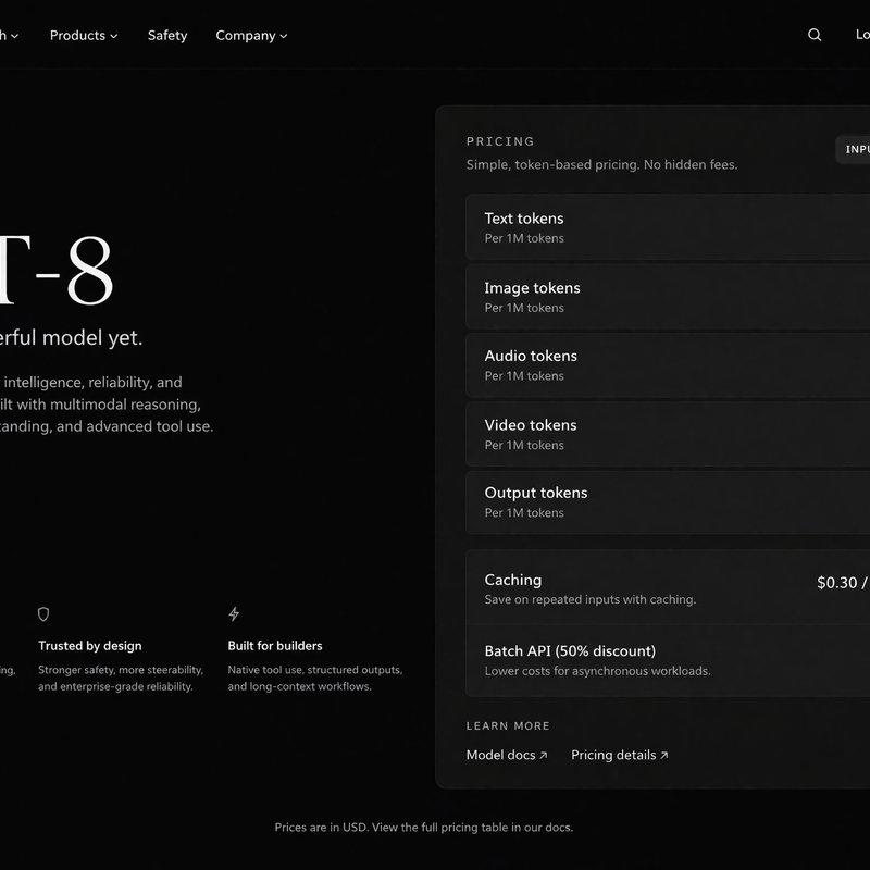 深色模式 AI API 定价页面模型