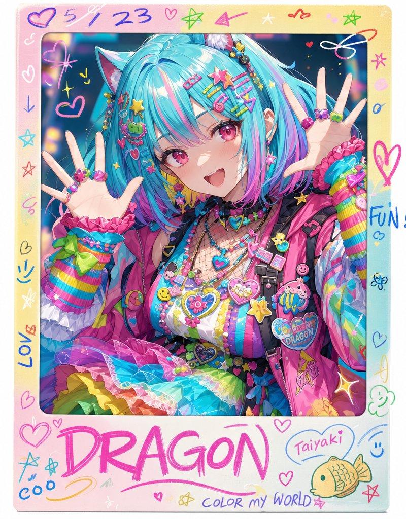 彩虹 Decora 动漫照片卡