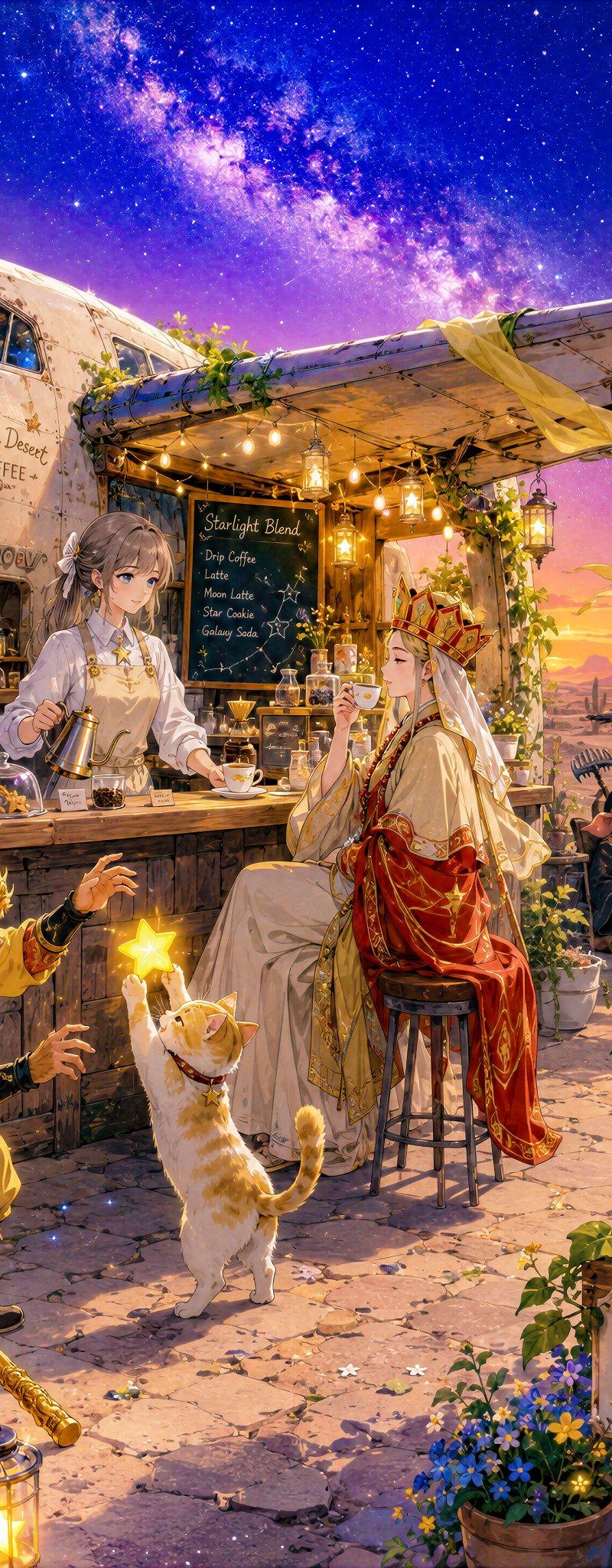 沙漠星光飞机咖啡馆