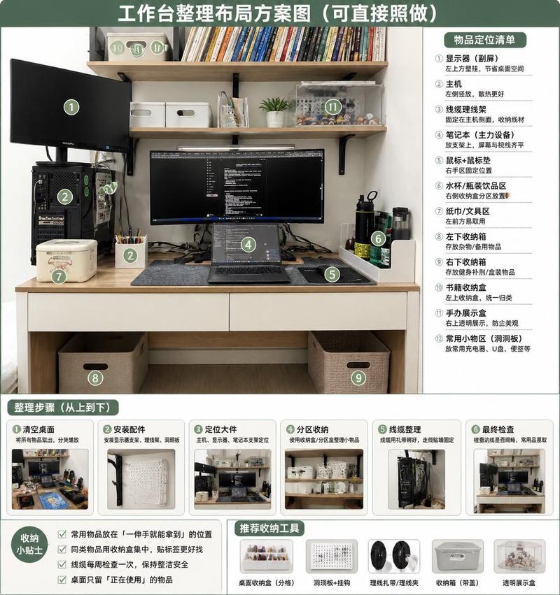 桌面整理布局信息图