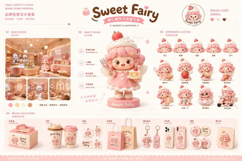 甜点品牌视觉识别提案项目