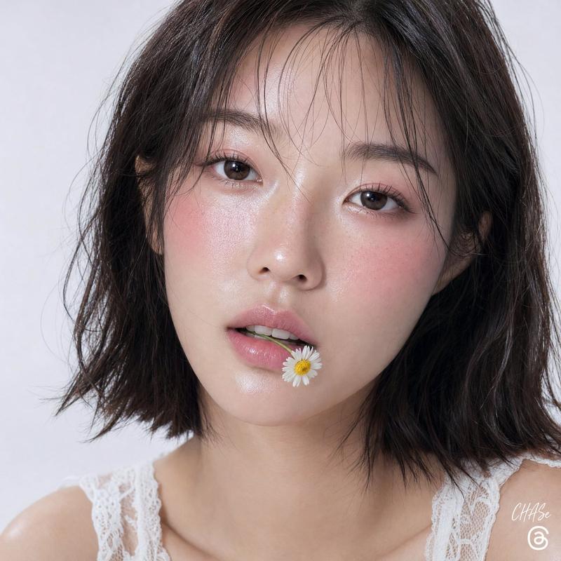 洋甘菊水光感美妆人像