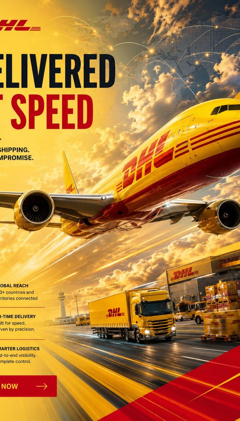DHL 高端物流营销海报