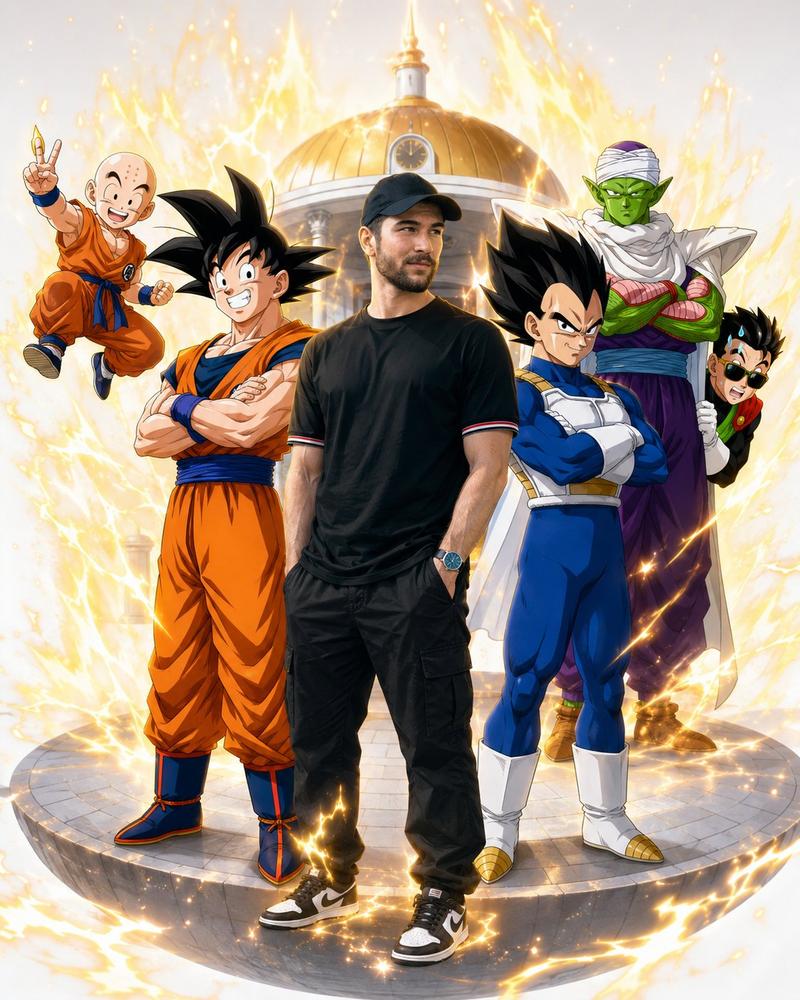 Dragon Ball Z 提示词： FACIAL REFERENCE：参考图