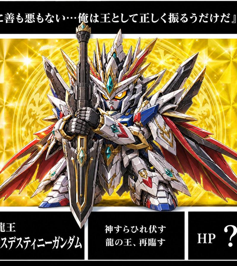 Holographic Dragon King Gundam Card