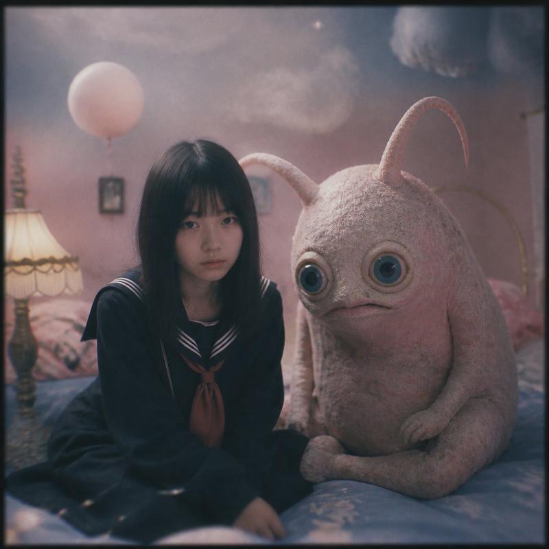梦幻卧室与毛绒怪兽