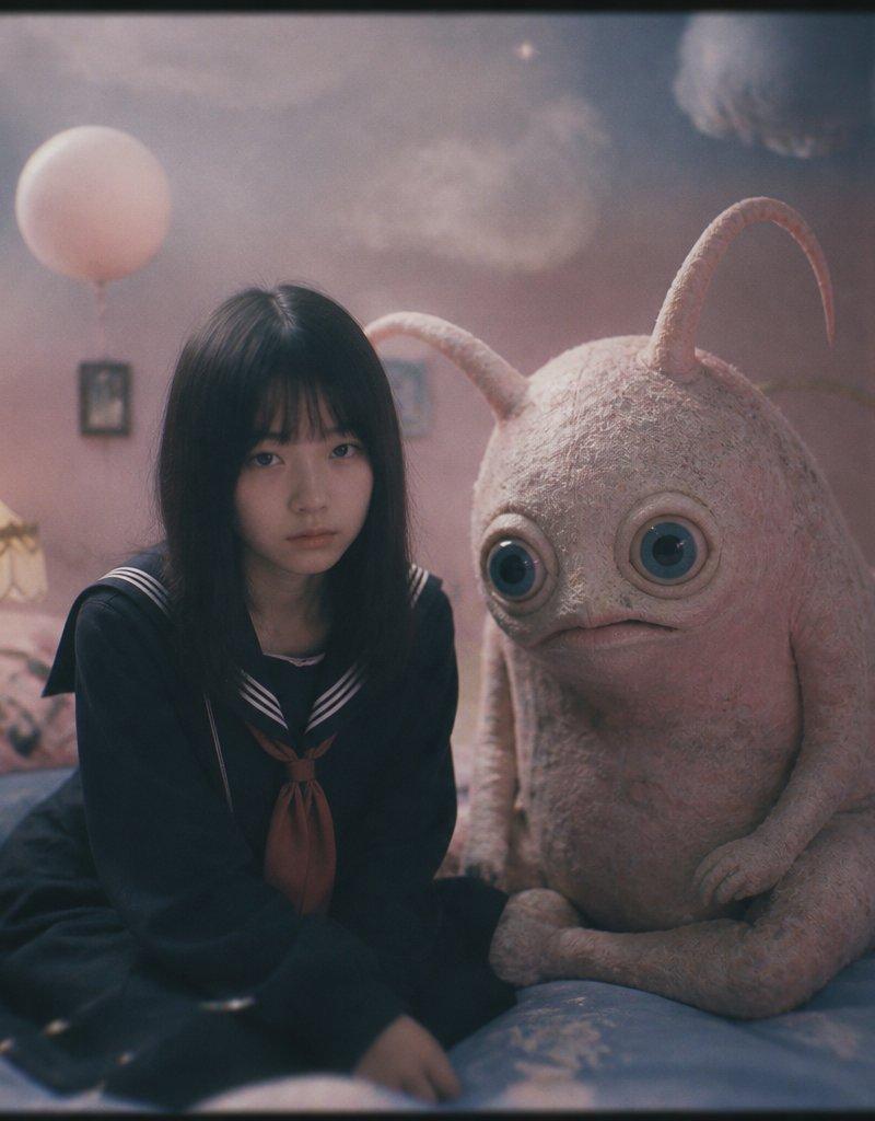 梦幻卧室与毛绒怪兽