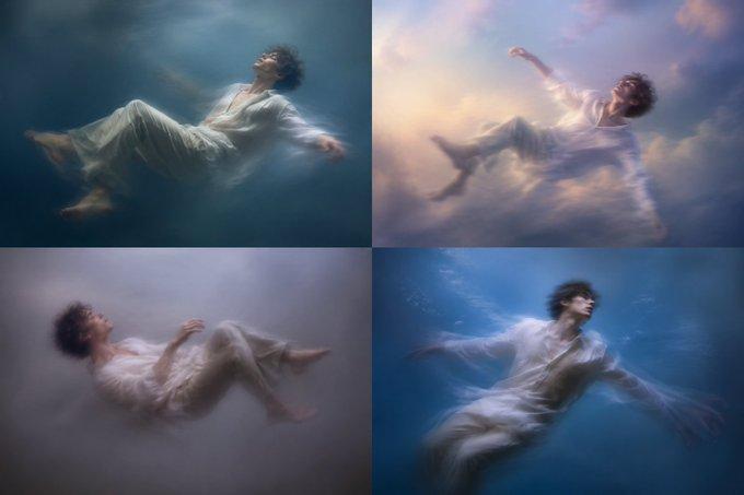 梦幻悬浮肖像网格