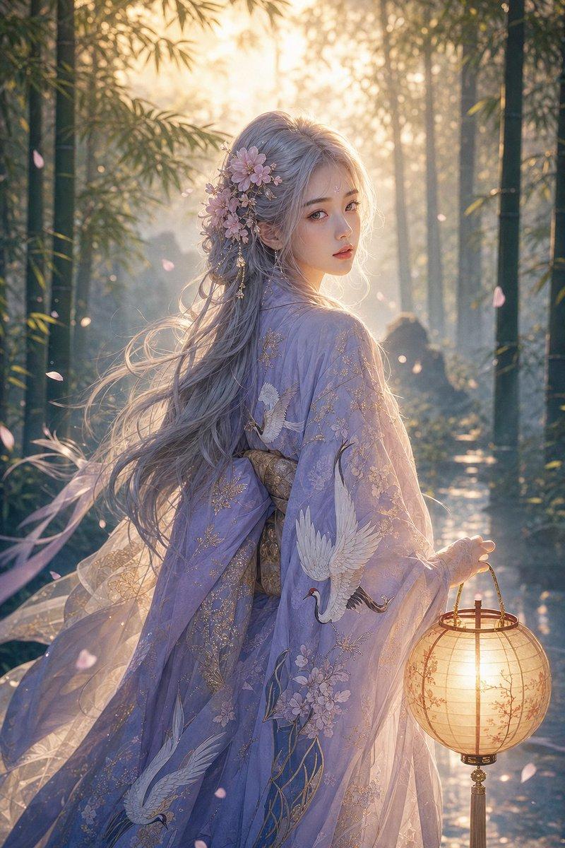 宁静的东亚奇幻肖像