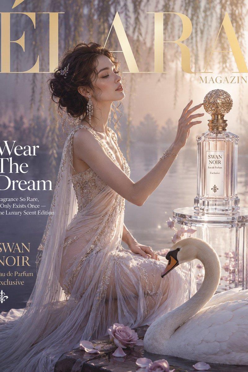 Élara Magazine 高端香水封面
