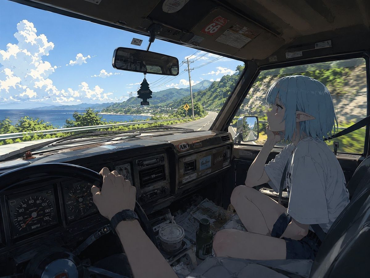 Elf Girl Coastal Driver POV