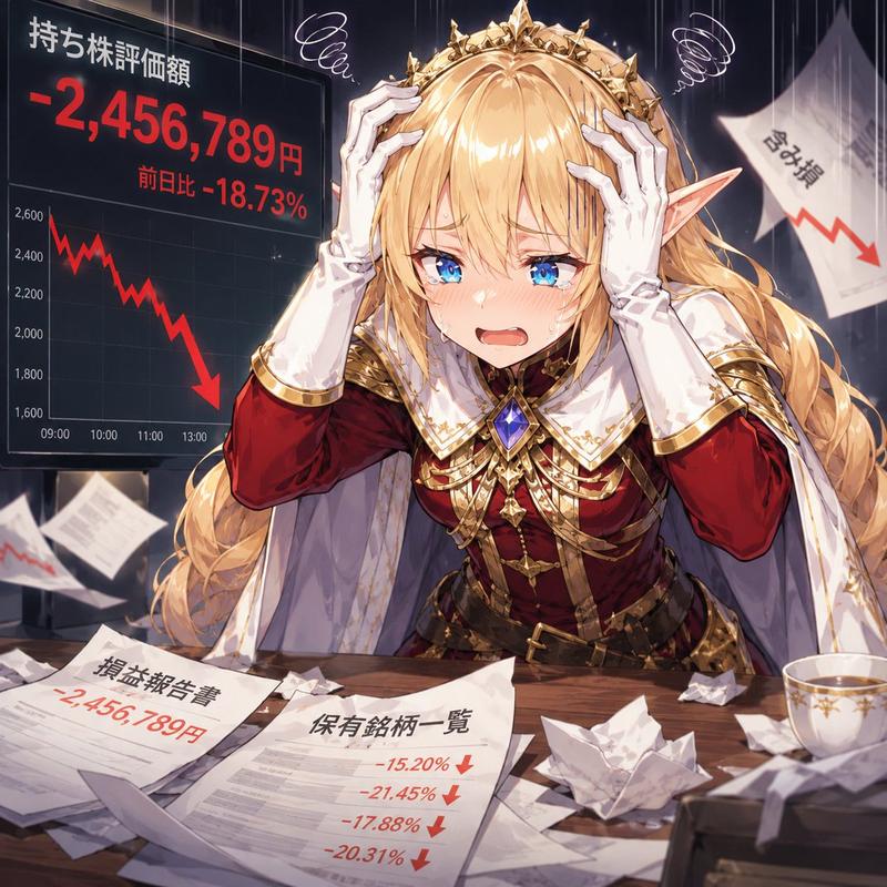 精灵女王股市亏损恐慌