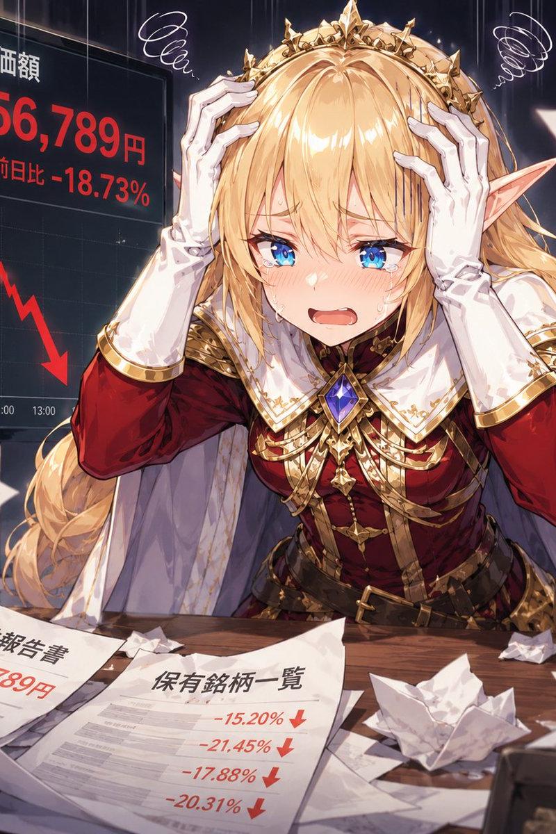 精灵女王股市亏损恐慌