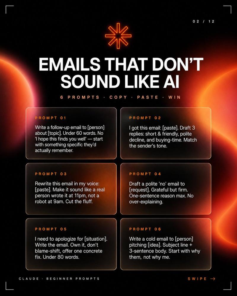 AI 邮件提示词轮播图 Slides
