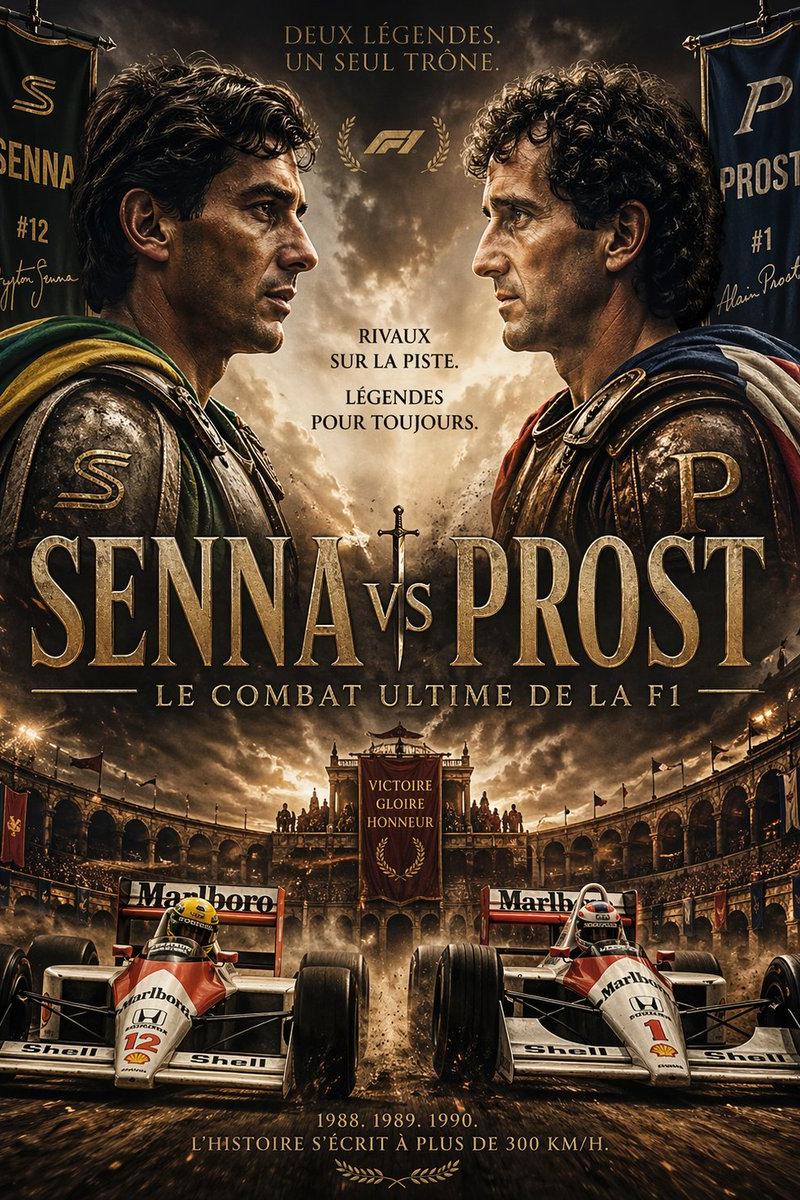 史诗级 Senna 对决 Prost 角斗士海报