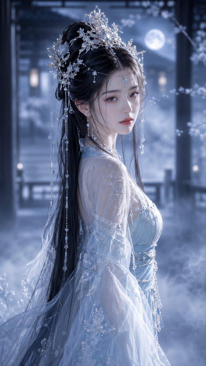 空灵唐风奇幻肖像