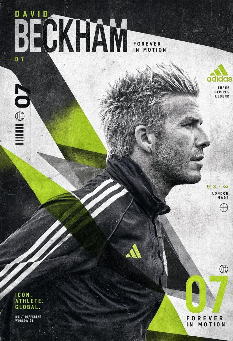 实验性 David Beckham 体育海报