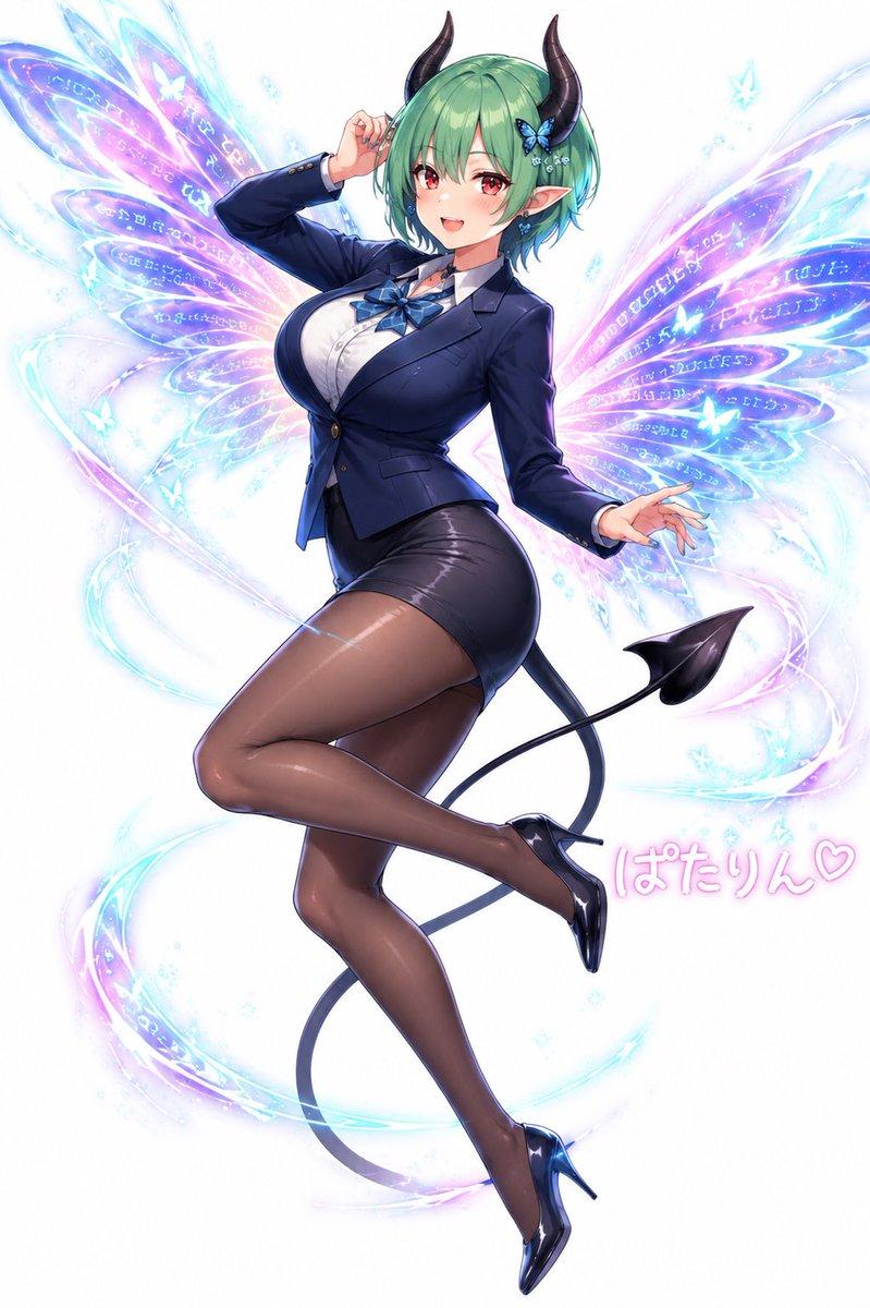 动漫风妖精恶魔办公室海报