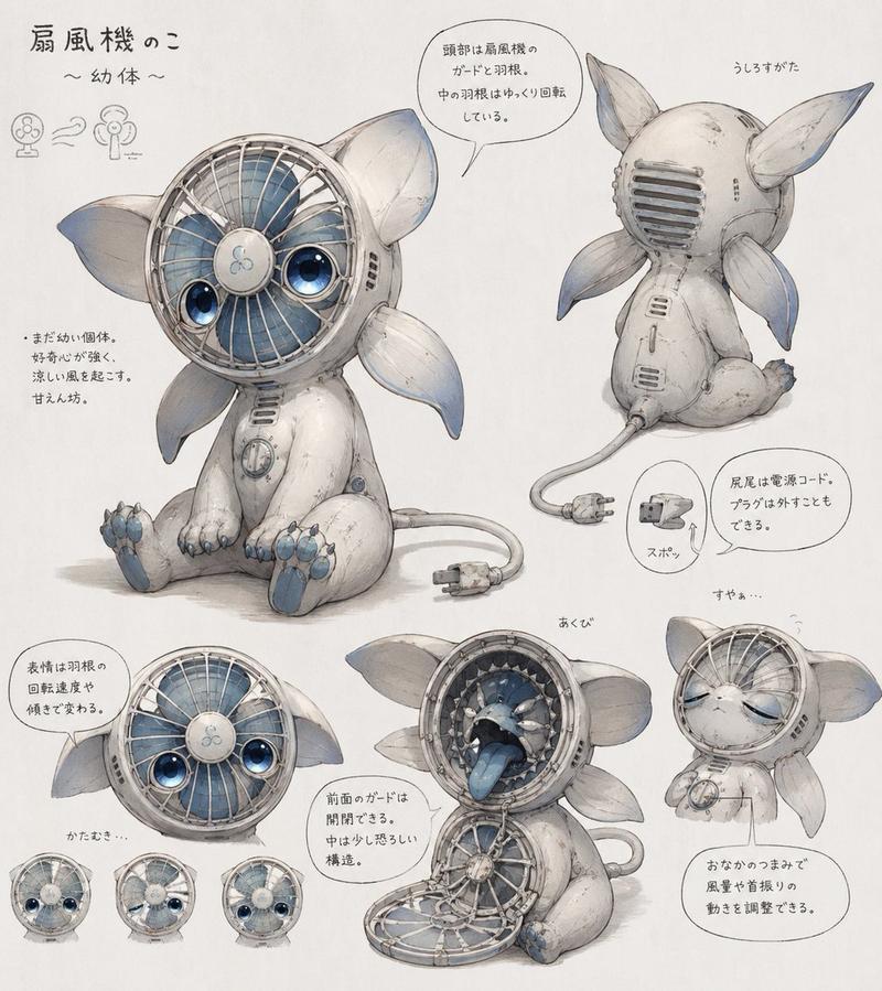 风扇生物概念设计图