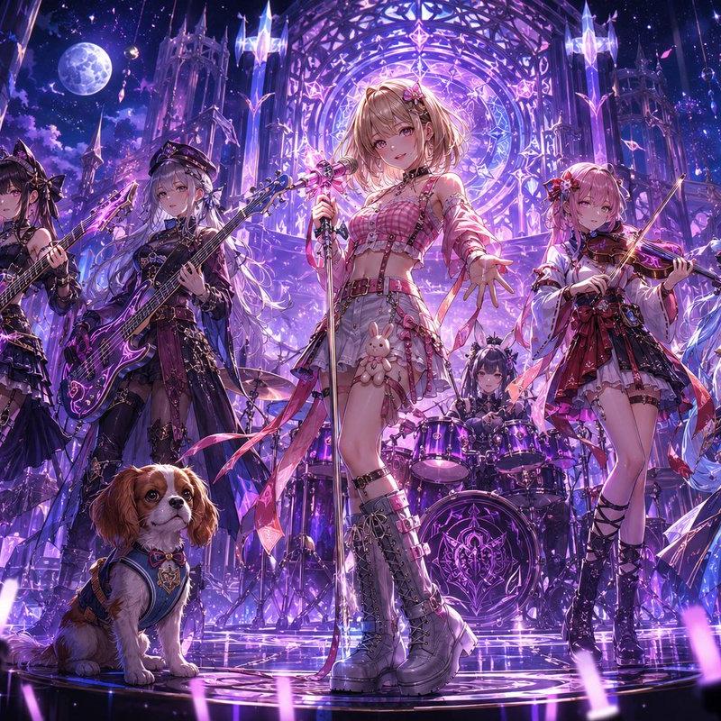 奇幻动漫摇滚乐队演唱会