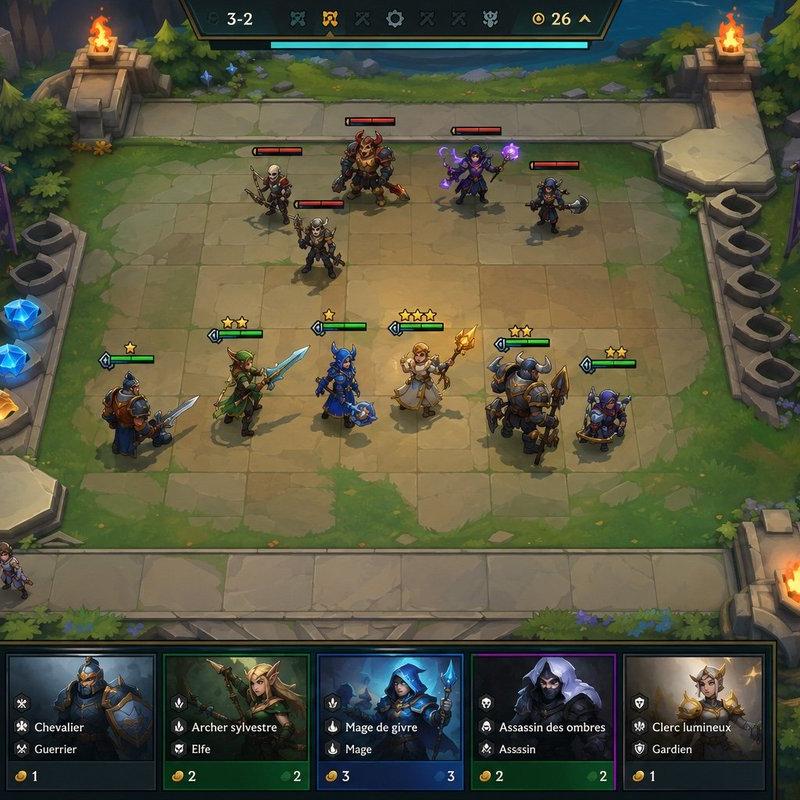奇幻自走棋游戏 UI