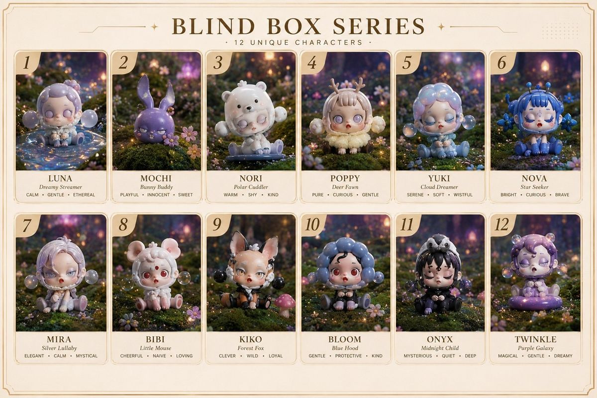 Fantasy Blind Box Character Series Poster