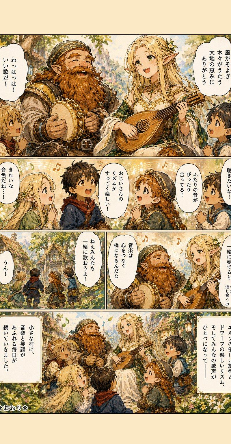 奇幻森林音乐漫画页面