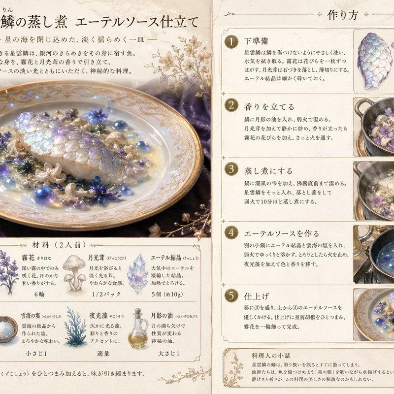 奇幻食谱插画