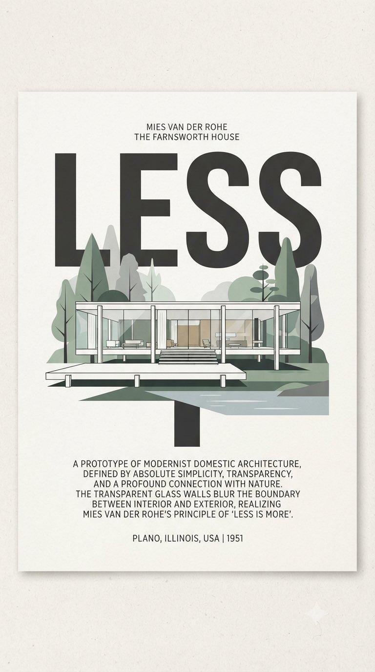 Farnsworth House LESS 海报