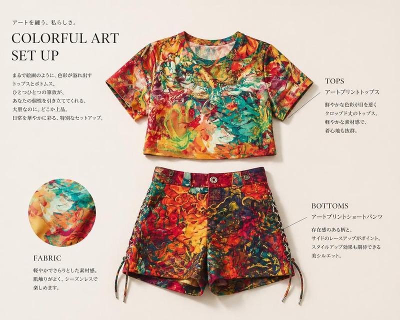 时尚编辑风格服装展示
