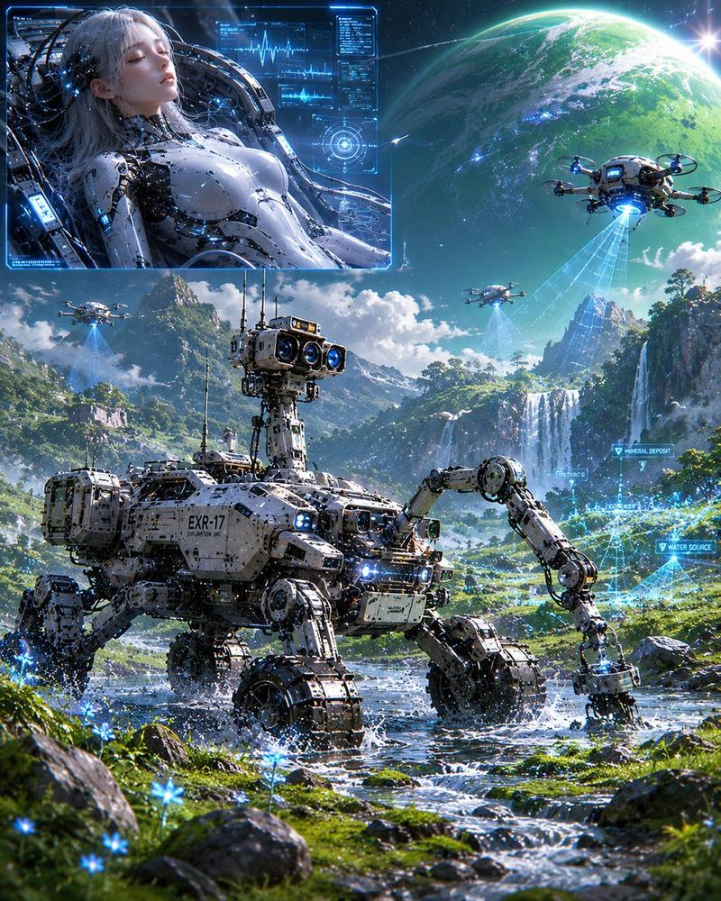 Android 太空飞船漫游者探索