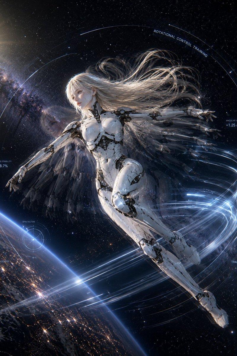 太空飞船女性仿生人概念设计