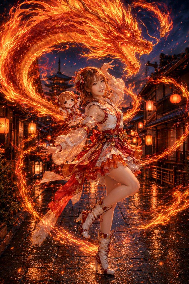 古都京都的火龙魔法少女