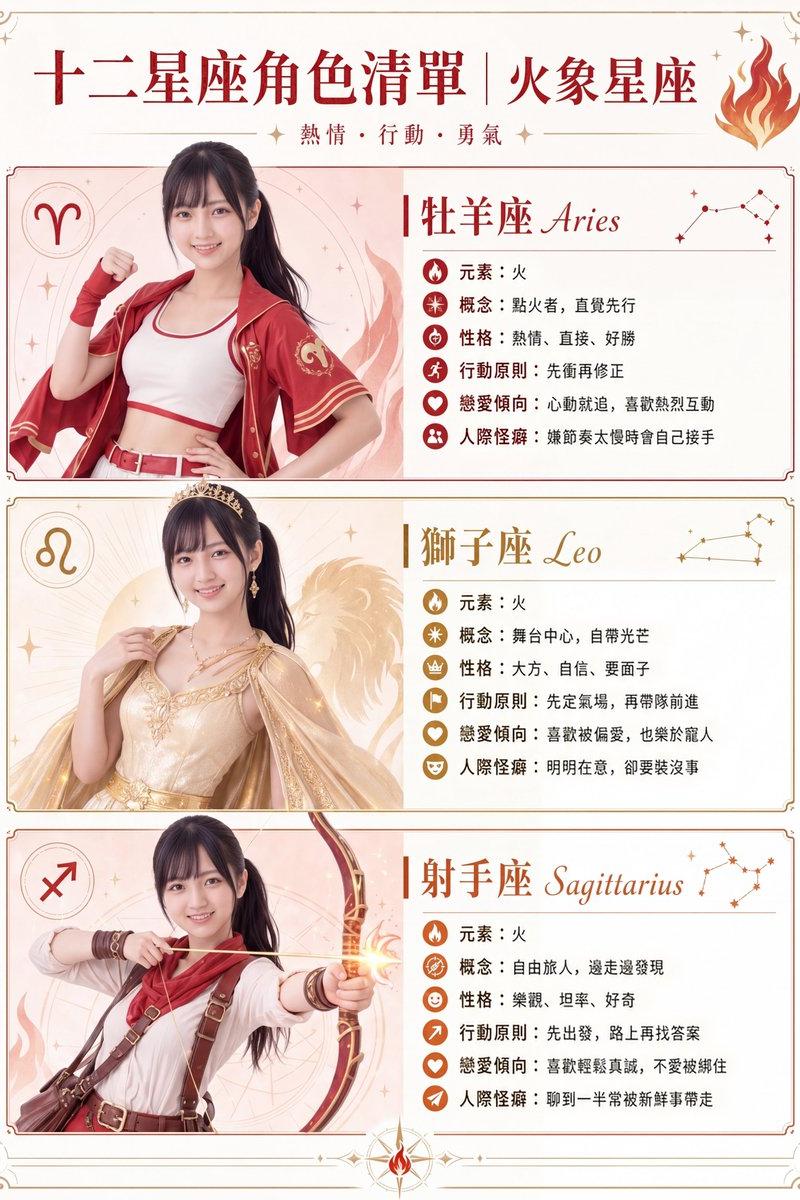 火象星座角色海报