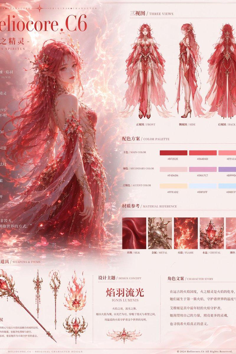 火之精灵角色参考图