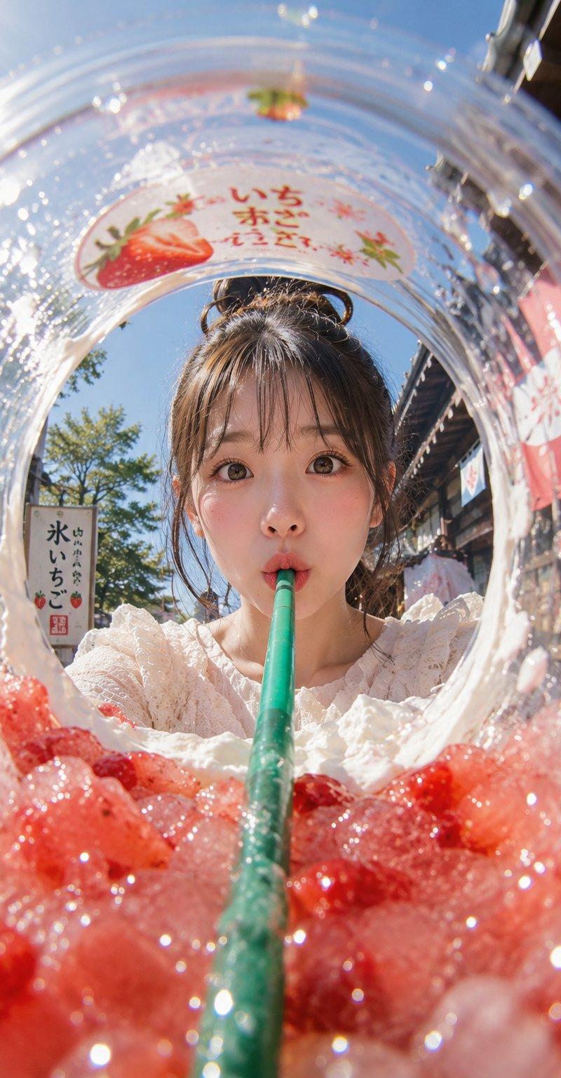 夏日刨冰:鱼眼视角