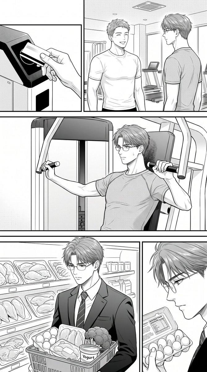 匿名健身漫画页面