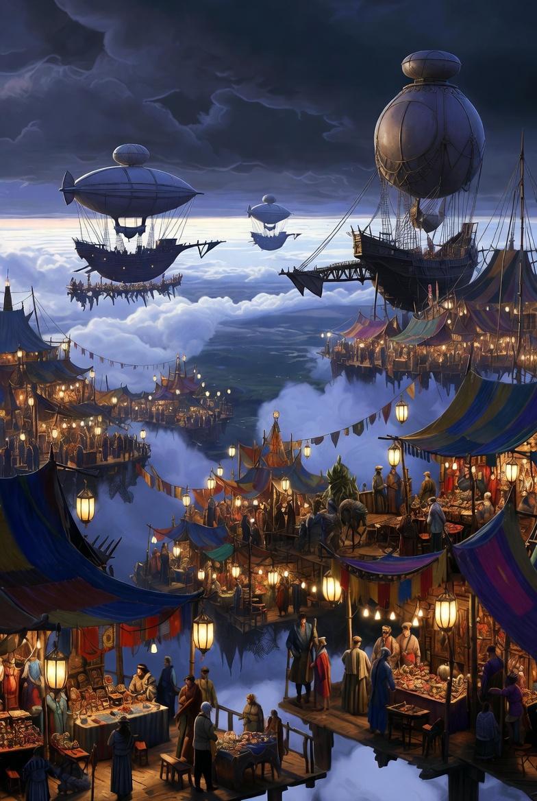 浮空夜市