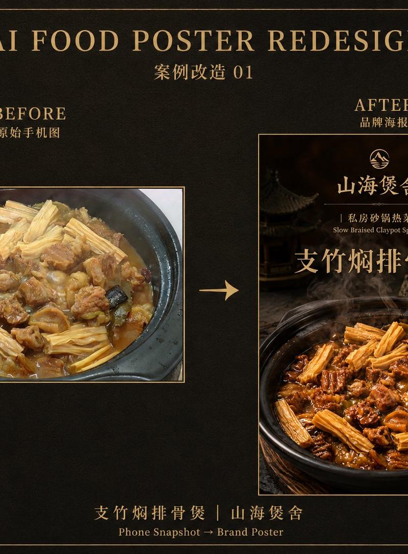 品牌化美食摄影转换