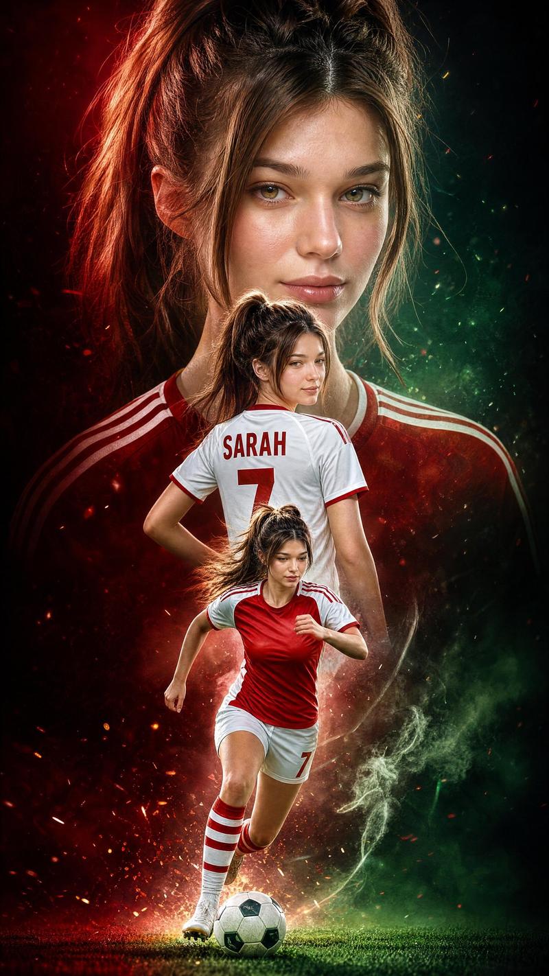 Triple Exposure Sports Poster